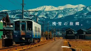 九頭竜川 と 白山の情景 │ Kuzuryu river runs through Katsuyama city , Fukui