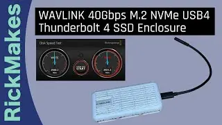 WAVLINK 40Gbps M.2 NVMe USB4 Thunderbolt 4 SSD Enclosure