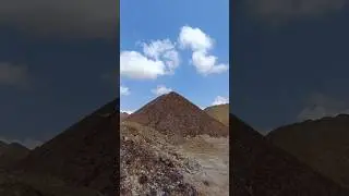 Hills of Rajasthan Desert, Mining of clay, Clear open Weather #working #labour #tractor #youtube