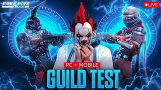 🔴 Free fire Live Guild Test 🔥 1vs4 Hardest Fight ☠️ | Road to 50K Subscriber ! 🔥 #fflive #girllive
