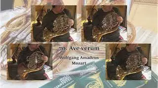 【一人ホルンアンサンブル】「緑本」から 70. Ave verum (アヴェ・ヴェルム)