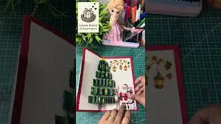 Handmade craft# Christmas card..!!
