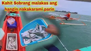 Kahit Sobrang malakas ang hangin Thank you Lord nakakarami parin Ng huling isda| Handline fishing