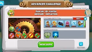 BTD6 ADVANCED CHALLENGE | NUH UH -BY XHVSH | MEDIUM - DEFLATION |  August 16, 2024