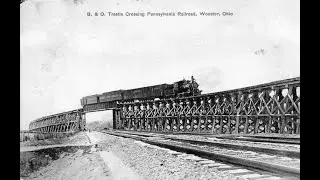 B&O Railroad Trestle, Wooster Ohio 1890s to 1920s with Dimension Estimates