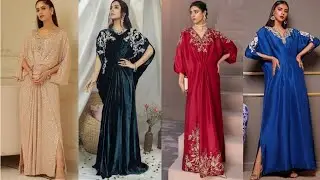 Latest kaftan styles 2021║Kaftan dress design party wear║Silk,chiffon & velvet fabric kaftan gowns