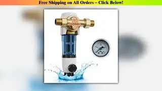 SucceBuy Spin Down Filter 40 Micron Whole House Sediment Filter for Well Water 4 T/H High Flow