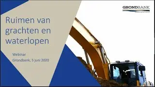 Webinar grachten ruimen, waterlopen en oeverdeponie