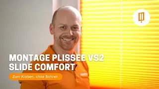 Montage Plissee VS2 Slide Comfort - Faltstore zum Kleben ohne Bohren