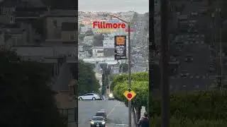 The view of Fillmore street in San Francisco at sunset.Please follow, subscribe, share.TK#sf #travel