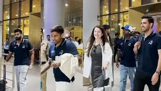 Эксклюзивные видеоматериалы: команда «Mumbai Indian» возвращается в Мумбаи | | Бумра | Сурьякумар...