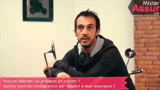 Quelles sont les cons&eacute;quences par rapport &agrave; mon assurance si je d&eacute;bride mon scooter ? 4/12