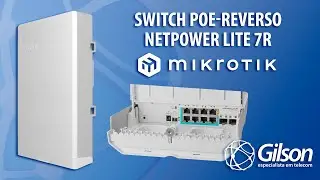 Switch POE-Reverso MikroTik netPower Lite 7R (outdoor - rede GPEN)