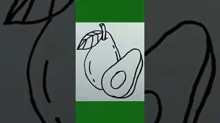 Avocado Drawing With Number y #shorts