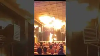 Amazing 5D theatre fire effect | Now ppl will be confused if it&rsquo;s real or 5D effect. #trending #fun