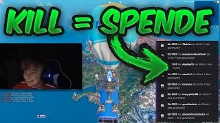 💸 ICH SPENDE KLEINEM STREAMER pro KILL in Fortnite 2 SUBS 😳
