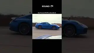 New Porsche 911 GTS vs Bmw M4 CS  #car #porsche #bmw #racingcar #dragrace
