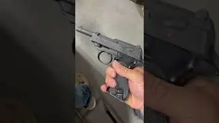 Walther P1 chambered in 9mm Luger. 1950-1960s model #9mm #pistol #handgun #walther #luger #gun #p1