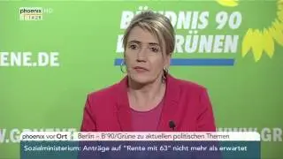 B'90/Gr&uuml;ne: PK mit Simone Peter am 09.03.2015