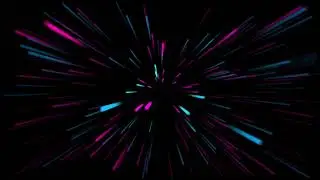 1 HOUR COLORFUL NEON LIGHTS 3D TRIPPY WITH MUSIC