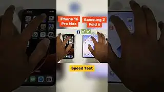 Speed Test - iPhone 16 Pro Max vs Samsung Z Fold 6