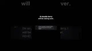 I am AI doodle berry. #shorts #ai