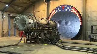 F 16 Jet Engine Test At Full Afterburner In The Hush House