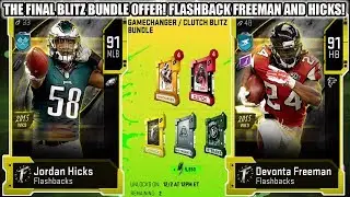 THE FINAL BLITZ BUNDLE OFFER! FLASHBACKS HICKS AND FREEMAN! | MADDEN 20 ULTIMATE TEAM