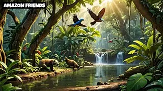 Little Amazon Forest, Animals Live Together Happily.