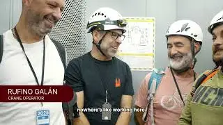 Sagrada Fam&iacute;lia crane operators: 