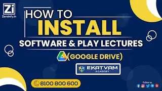 HOW TO INSTALL SOFTWARE & PLAY LECTURES (GOOGLE DRIVE) | EKATVAM ACADEMY