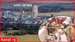 Record shots: Ukrainian  sniper with Aligator rifle eliminated two occupiers at distance of 4 km