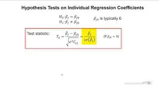 Hypothesis Tests in Multiple Linear Regression, Part 2