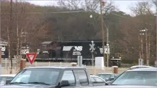 NS 3298 and NS 3213 pull a NS Local Freight Long-hood forward through Huntsville, AL!