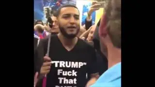 TRUMP SUPPORTER SPITS IN SOMEONE'S FACE (VIDEO)