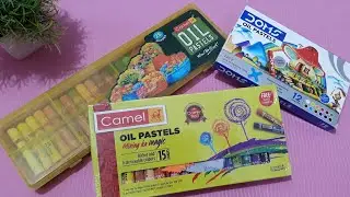 Best Camlin Oil Pastels Drawing🖍|Camlin Oil Pastels Colour|Oil Pastels 15 Shades Unboxing And Review