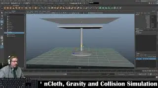 Autodesk Maya 2019: nCloth, моделирование гравитации и столкновений