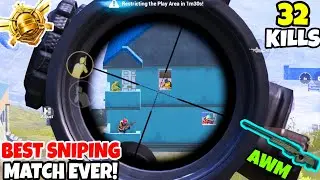 This is My BEST Sniping Match EVER in PUBG Mobile &bull; (32 KILLS) &bull; PUBGM (HINDI)