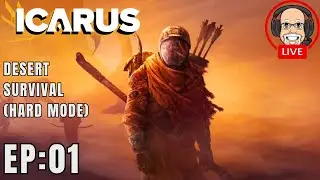 ICARUS Hard Mode Survival : EP01 (SOLO) : Never Surrender! (AKA.. It Was A Tough Start 😁)