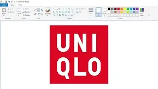 How to draw the Uniqlo logo using MS Paint | How to draw on your computer