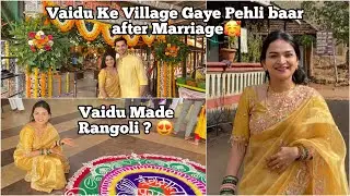 Shaadi ke baad 1st time gaye Vaidu ke Gaav 😍✨  #newlymariedcouple #dailyvlog