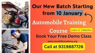 Day 26: Our New Batch Starting from 10 January- Automobile Training Course || Topic: Desboard