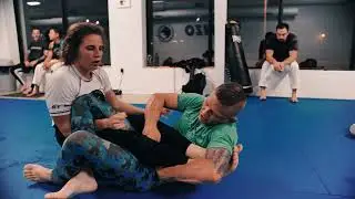 Brown Belt Katie Hooven BJJ Rolling