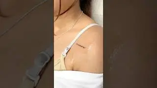 Khand lagdi👀❤️ #shouldertattoo #girlstattoo #tattooartist #girl #minimaltattoo #youtubeshorts