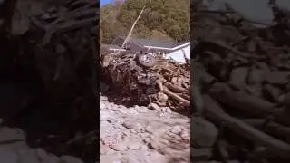 Mountain town one of the areas hardest hit by Helene #shorts