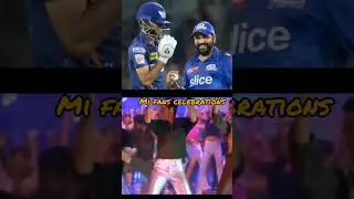MI Celebrations after winning the Eliminator match🤫🤐