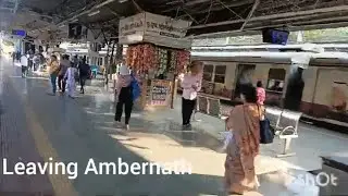 Ambernath to Vangani in Sunset! 🌇 Best Evening Local Ride | Central Railway l Indian railways