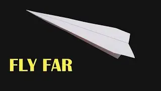 How to make a paper airplane that FLY FAR | Airplane Life360
