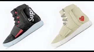 Что, если бы Supreme и другие бренды премиум-класса создали коллаборацию с adidas Yeezy Boost 750?