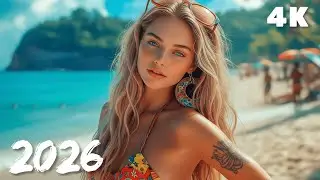 Sea Horizon Nights 🌙 Chill Tropical Deep House Summer 4K UHD 2026 | Blue Shore Beats